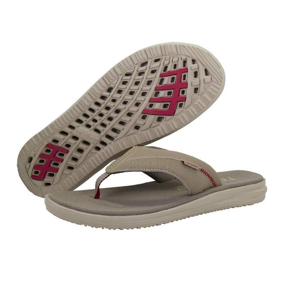 HEYDUDE MEN\'S FLINN FREE BEIGE SIZE 9 | MEN’S FOOTWEAR | MEN’S SLIP ON SANDALS